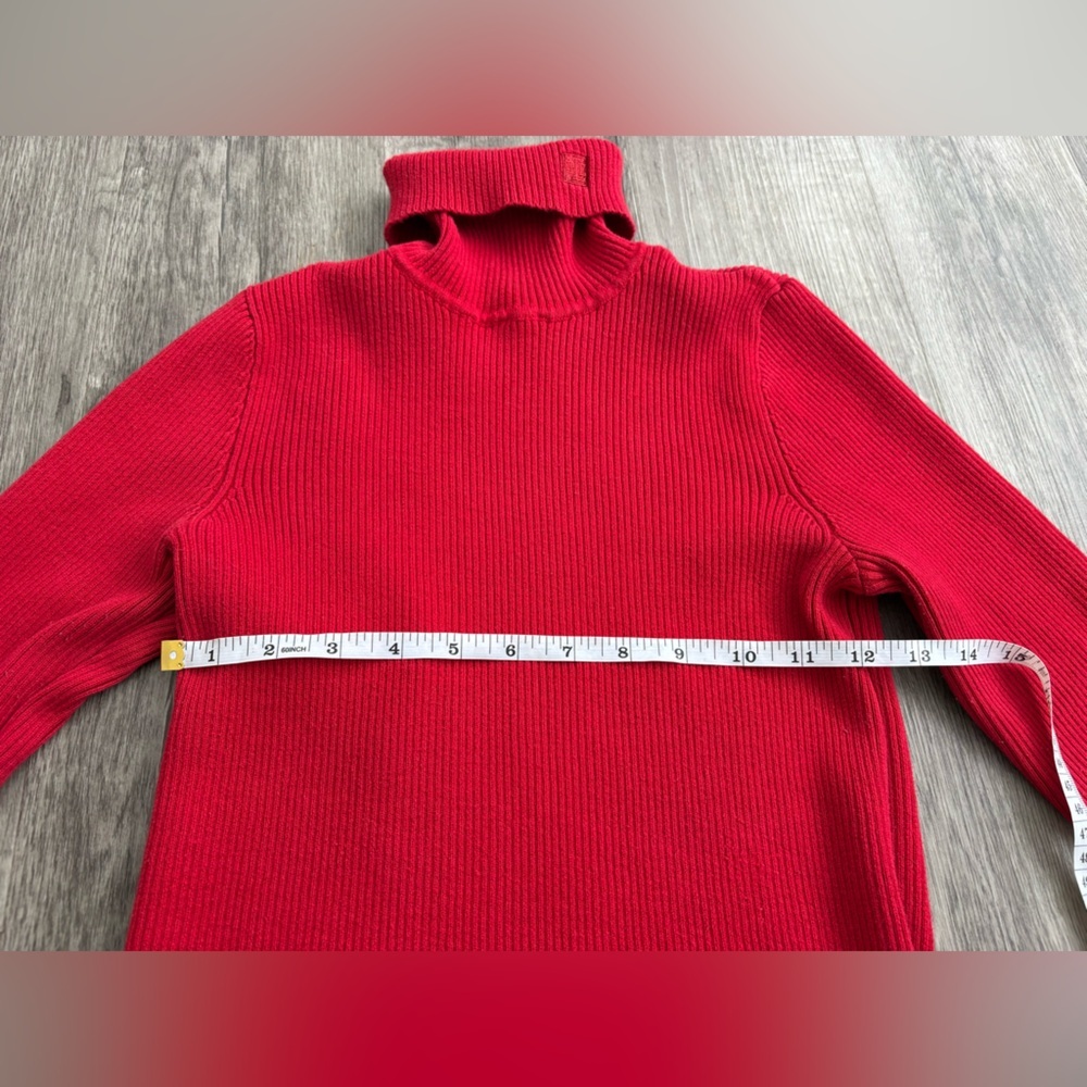 Women’s Ralph Lauren Turtleneck Ribbed Sweater M - Picture 3 of 6
